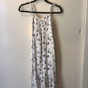 Abercrombie & Fitch Tiered Smocked Midi Dress